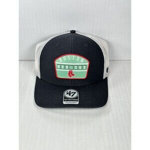 47 Brand Boston Red Sox MLB Region Patch Snapback Adjustable Trucker Hat Cap NEW